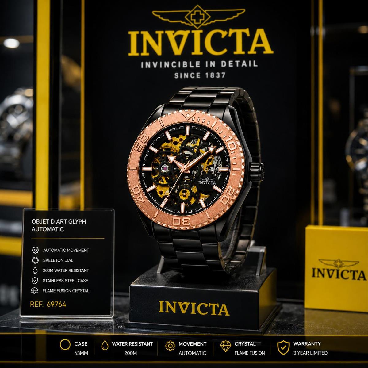 Invicta Objet D Art Glyph Automatic